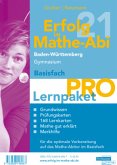 Erfolg im Mathe-Abi 2021 Lernpaket Basisfach 'Pro' Baden-Württemberg Gymnasium, 4 Teile
