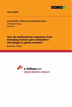 How do multinational companies from emerging markets gain competitive advantages in global markets?