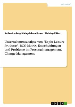 Unternehmensanalyse von "Explo Leisure Products". BCG-Matrix, Entscheidungen und Probleme im Personalmanagement, Change Management
