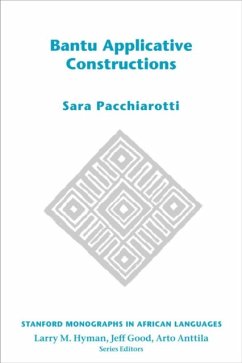 Cover Bantu Applicative Constructions