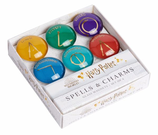 Harry Potter: Spells and Charms Glass Magnet Set (Set of 6) Harry Potter: Spells and Charms Glass Magnet Set (Set of 6)