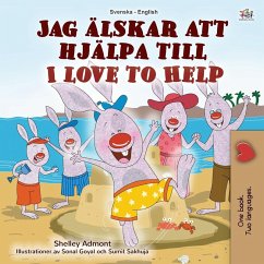 Cover I Love to Help (Swedish English Bilingual Children's Book)
