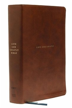 Net, Love God Greatly Bible, Leathersoft, Brown, Comfort Print - Thomas Nelson