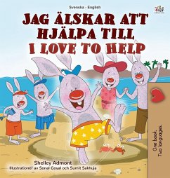Cover I Love to Help (Swedish English Bilingual Children's Book)