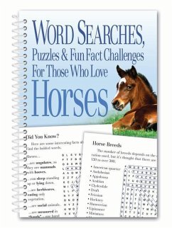 Cover Word Searches, Puzzles and Fun Facts for Those Who Love Horses