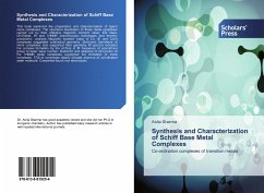 Cover Synthesis and Characterization of Schiff Base Metal Complexes