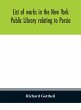 List of works in the New York Public... - Bild 1