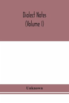 Dialect notes (Volume I) - Unknown