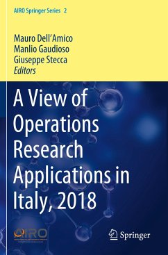 A View of Operations Research Applications in Italy, 2018