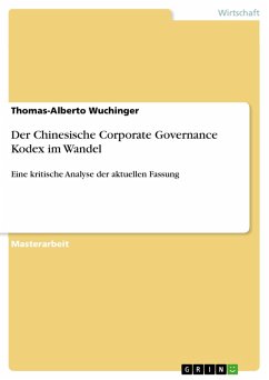 Der Chinesische Corporate Governance Kodex im Wandel (eBook, PDF) - Wuchinger, Thomas-Alberto