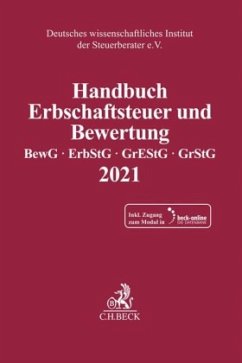 Handbuch Erbschaftsteuer und Bewertung 2021, m. 1 Buch, m. 1 Online-Zugang