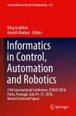 Informatics in Control, Automation and Robotics