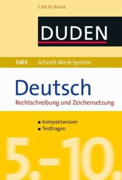 SMS Deutsch - Rechtschreibung und Zeichensetzung 5.-10. Klasse - Hock, Birgit