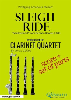 Sleigh Ride - Clarinet quartet score & parts (fixed-layout eBook, ePUB) - Amadeus Mozart, Wolfgang