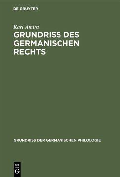 Cover Grundriß des germanischen Rechts (eBook, PDF)