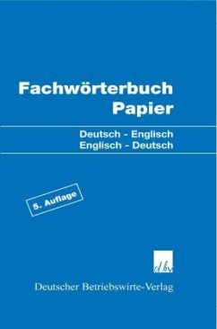 Fachwörterbuch Papier (Mängelexemplar)