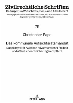 Das kommunale Aufsichtsratsmandat - Pape, Christopher