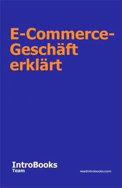 Cover E-Commerce-Geschäft erklärt (eBook, ePUB)