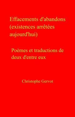 Cover Effacements d'abandons (existences arretees aujourd'hui) (eBook, ePUB)