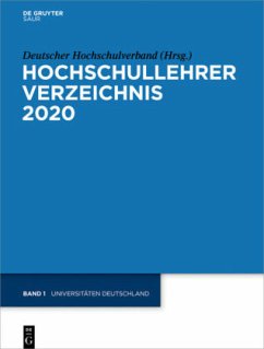 Cover Universitäten Deutschland / Hochschullehrer Verzeichnis 2020/Band 1
