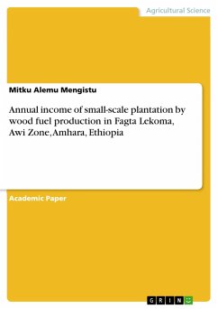 Annual income of small-scale plantation by wood fuel production in Fagta Lekoma, Awi Zone, Amhara, Ethiopia (eBook, PDF) - Alemu Mengistu, Mitku