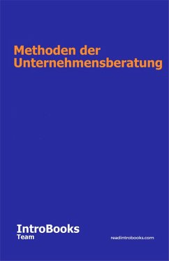 Cover Methoden der Unternehmensberatung (eBook, ePUB)