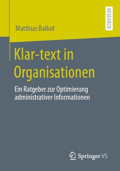 Klar-text in Organisationen (eBook, PDF) - Ballod, Matthias