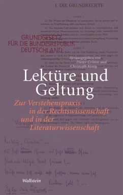 Lektüre und Geltung (eBook, PDF)
