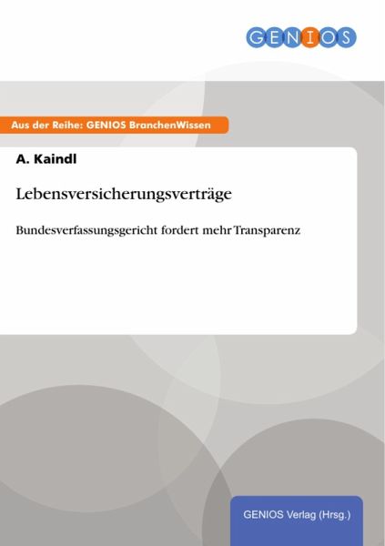 Lebensversicherungsverträge (eBook, PDF) Lebensversicherungsverträge (eBook, PDF)