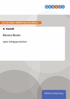 Riester-Rente (eBook, PDF) - Kaindl, A.