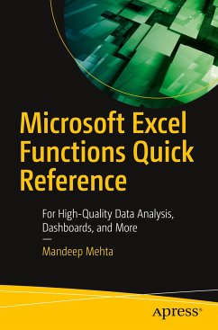 Microsoft Excel Functions Quick Reference - Mehta, Mandeep