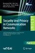 Security and Privacy in Communication... - Bild 1