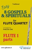 Flute 1 part of &quote;8 Gospels & Spirituals&quote; for Flute quartet (eBook, ePUB)