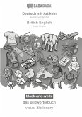 BABADADA black-and-white, Deutsch mit Artikeln - British English, das Bildwörterbuch - visual dictionary