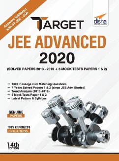 TARGET JEE Advanced 2020 (Solved Papers 2013 - 2019 + 5 Mock Tests Papers 1 & 2) 14th Edition - Disha Experts