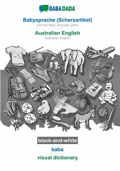 BABADADA black-and-white, Babysprache (Scherzartikel) - Australian English, baba - visual dictionary - Babadada Gmbh