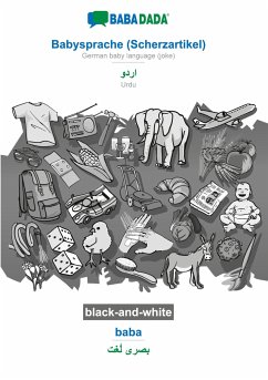 BABADADA black-and-white, Babysprache (Scherzartikel) - Urdu (in arabic script), baba - visual dictionary (in arabic script) - Babadada Gmbh