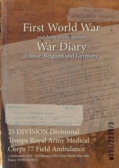 25 DIVISION Divisional Troops Royal Army Medical Corps 77 Field Ambulance