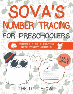 Cover Sova's Number Tracing For Preschoolers