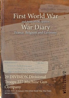 Cover 29 DIVISION Divisional Troops 227 Machine Gun Company