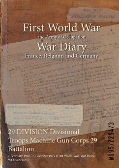Cover 29 DIVISION Divisional Troops Machine Gun Corps 29 Battalion