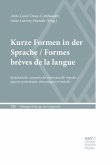 Kurze Formen in der Sprache / Formes brèves de la langue (eBook, ePUB)