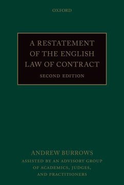 A Restatement of the English Law of Contract - Burrows, Andrew (Justice of the Supreme Court, Justice of the Suprem