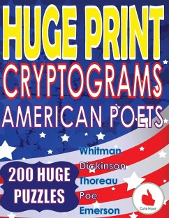 Huge Print Cryptograms - American Poets - Huur, Cute