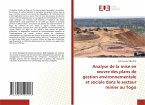 Analyse de la mise en ¿uvre des plans de gestion environnementale et sociale dans le secteur minier au Togo