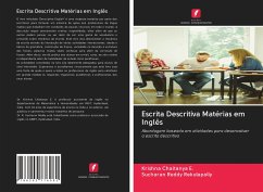 Cover Escrita Descritiva Matérias em Inglês