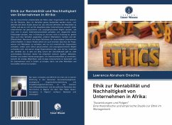 Cover Ethik zur Rentabilität und Nachhaltigkeit von Unternehmen in Afrika: