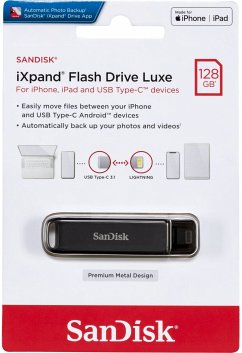 SanDisk iXpand Flash Drive Luxe 128GB TypC/Li.SDIX70N-128G-GN6NE