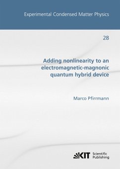 Adding nonlinearity to an electromagnetic-magnonic quantum hybrid device