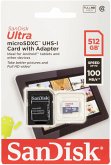 SanDisk Ultra Lite microSDXC Ad. 512GB 100MB/s SDSQUNR-512G-GN6TA